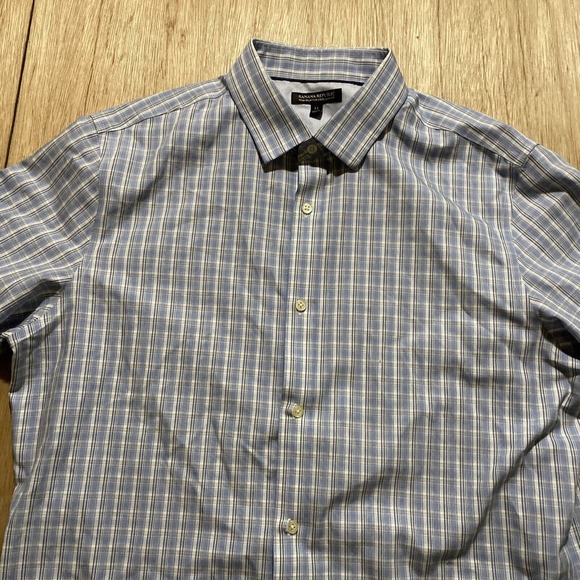 Banana Republic Men's Non Iron Taylored Slim‎ Fit Button Up Shirt Size XL - Picture 2 of 7